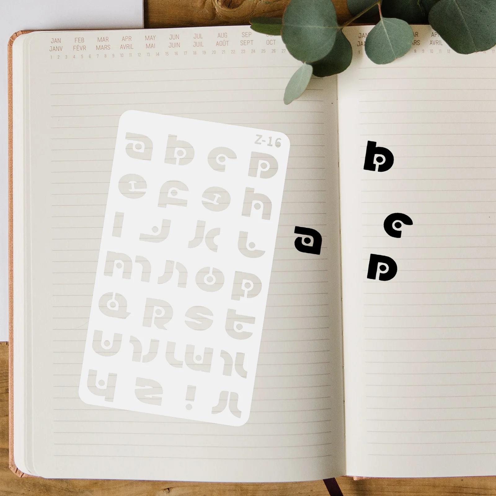 

20 Sheets Letter Template Ruler Calligraphy The Pet Stencils for Crafts Reusable