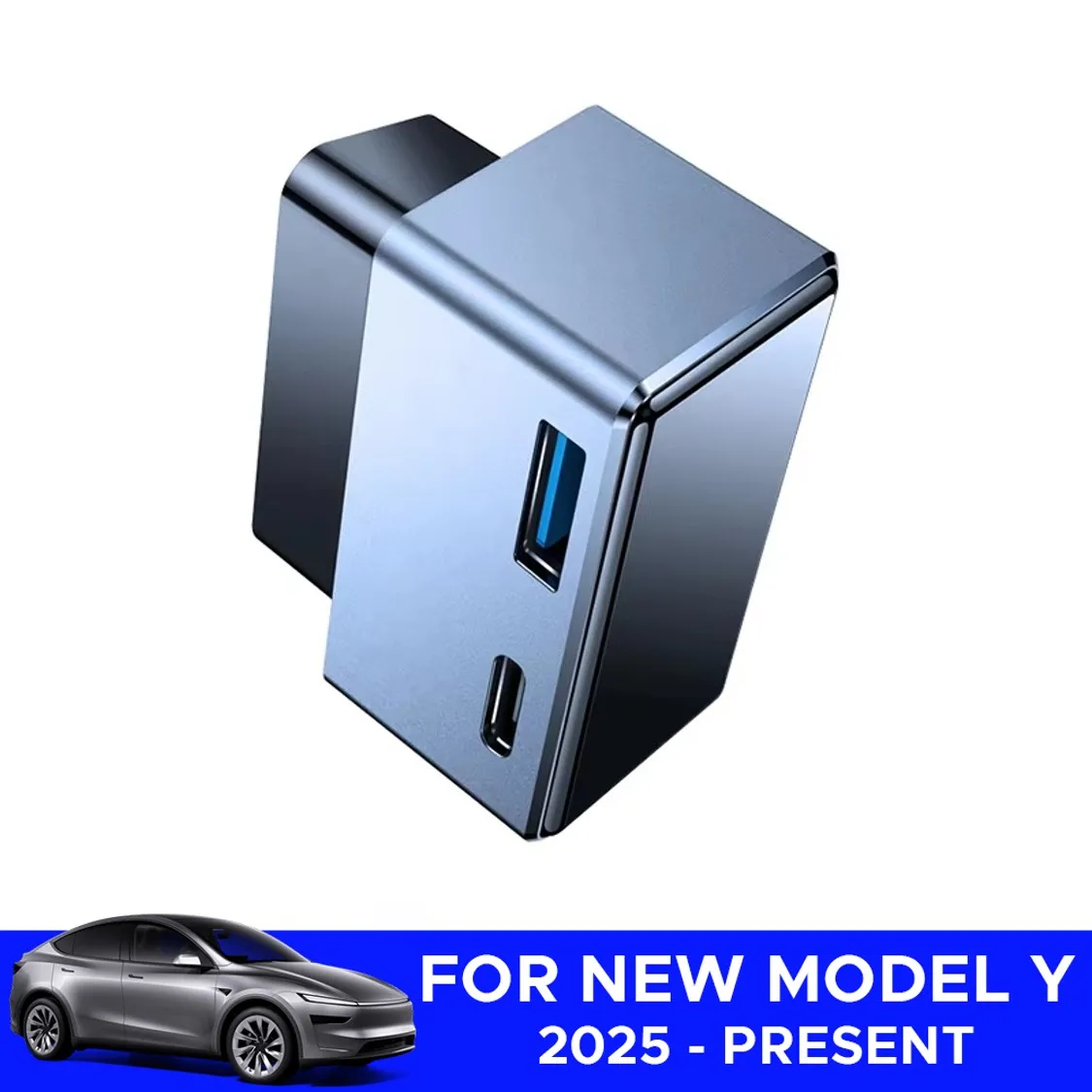 OBD Adapter Charging Splitter USB and TYPE-C Port Charger For Tesla 2026 2025 New Model Y LAUNCH Juniper 2025+