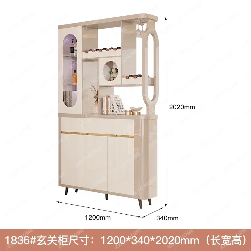 

cc182R11 Entrance Living Room Double-Sided Entrance Foyer Hallway Modern Minimalist Wine Cabinet Light Luxury Shoe Cabinet