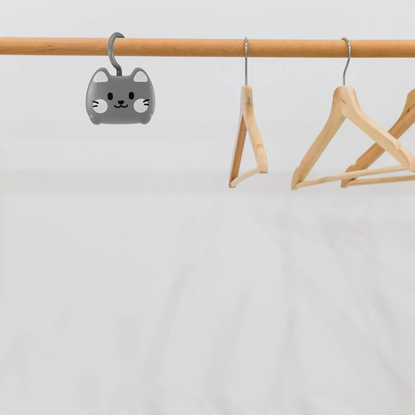 Adorables Ganchos de Plástico con Forma de Gato de Dibujos Animados, Clips para Colgar Ropa con Agarre Fuerte para Pantalones, Toallas, Viajes, Lavandería y Hogar