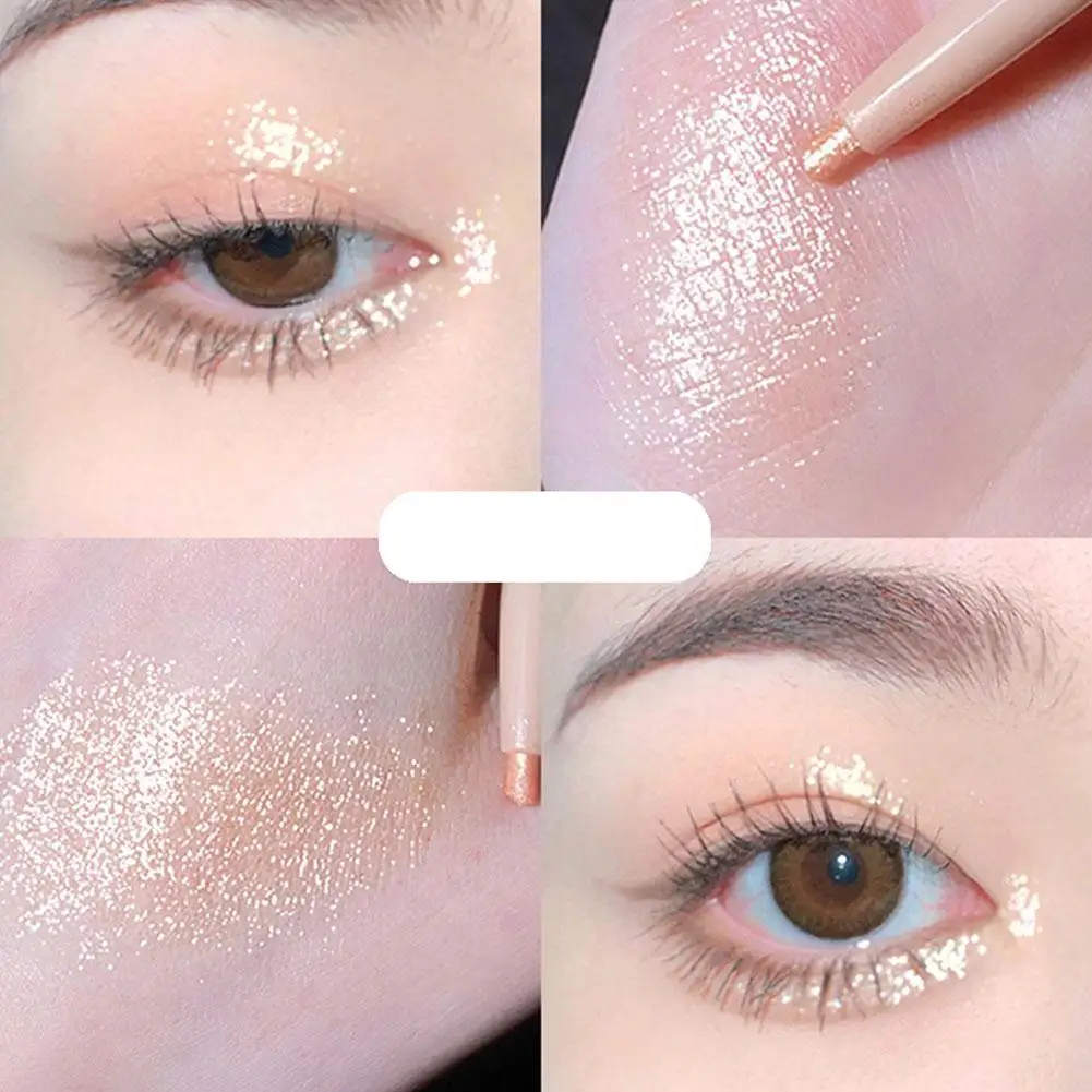 قلم جل تحديد العيون من Mama's Born Silkworm - لؤلؤي/ماتي/لمسة نهائية لامعة، قلم مكياج عيون طبيعي لتعزيز الألوان #6