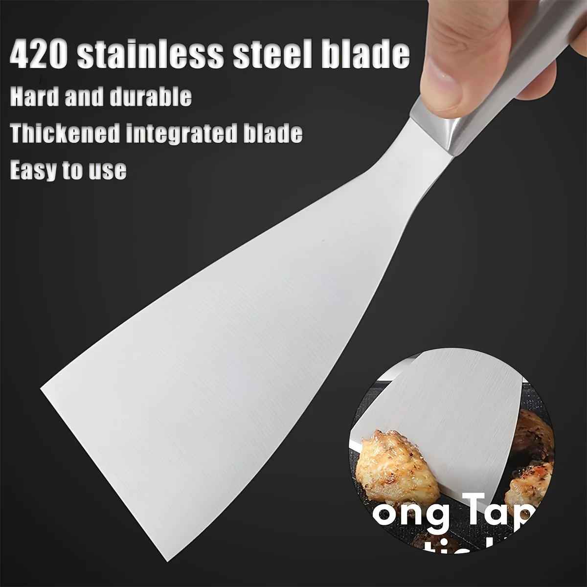 أداة مكشطة فاخرة من الفولاذ المقاوم للصدأ المصقول بالكامل لتشطيب الحوائط الجافة، شفرة معجون من الدرجة الاحترافية لكشط الطلاء