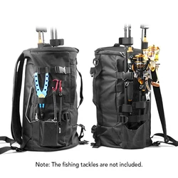 Waterproof Fishing Lure Bag Fishing Bag Double Shoulder Lure Backpack Reel Bag Straps Large Capacity Fishing Tackle Bags