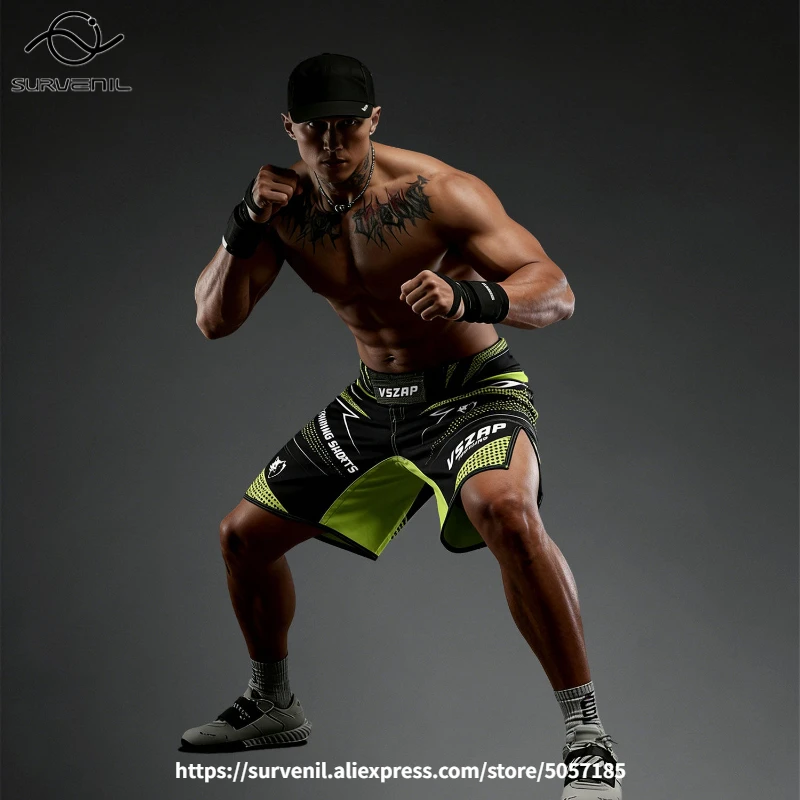 VSZAP Kickboxing MMA Shorts for Men Women High Quality Muay Thai BJJ Grappling Sparring Boxing Cage Fighting Martial Arts Pants