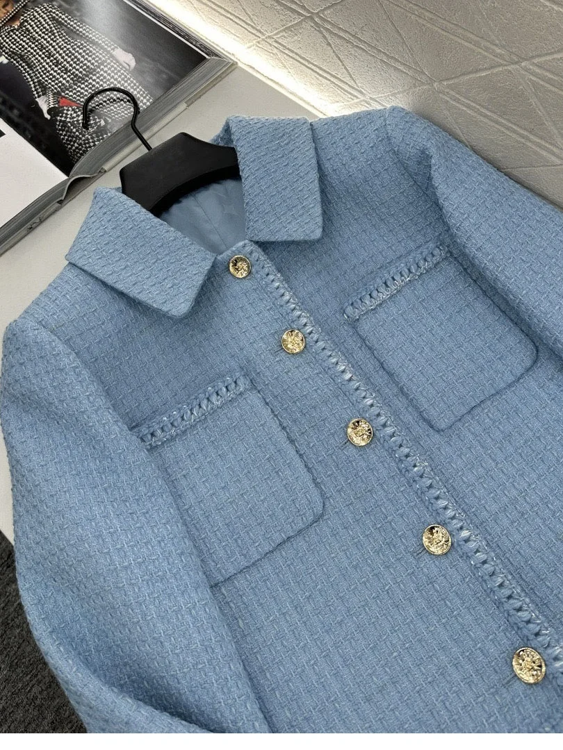 Faionable High Waist Denim ort Jaet And orts Set Women's Ele Autumn 2025 New Arrival ort Sve  irt