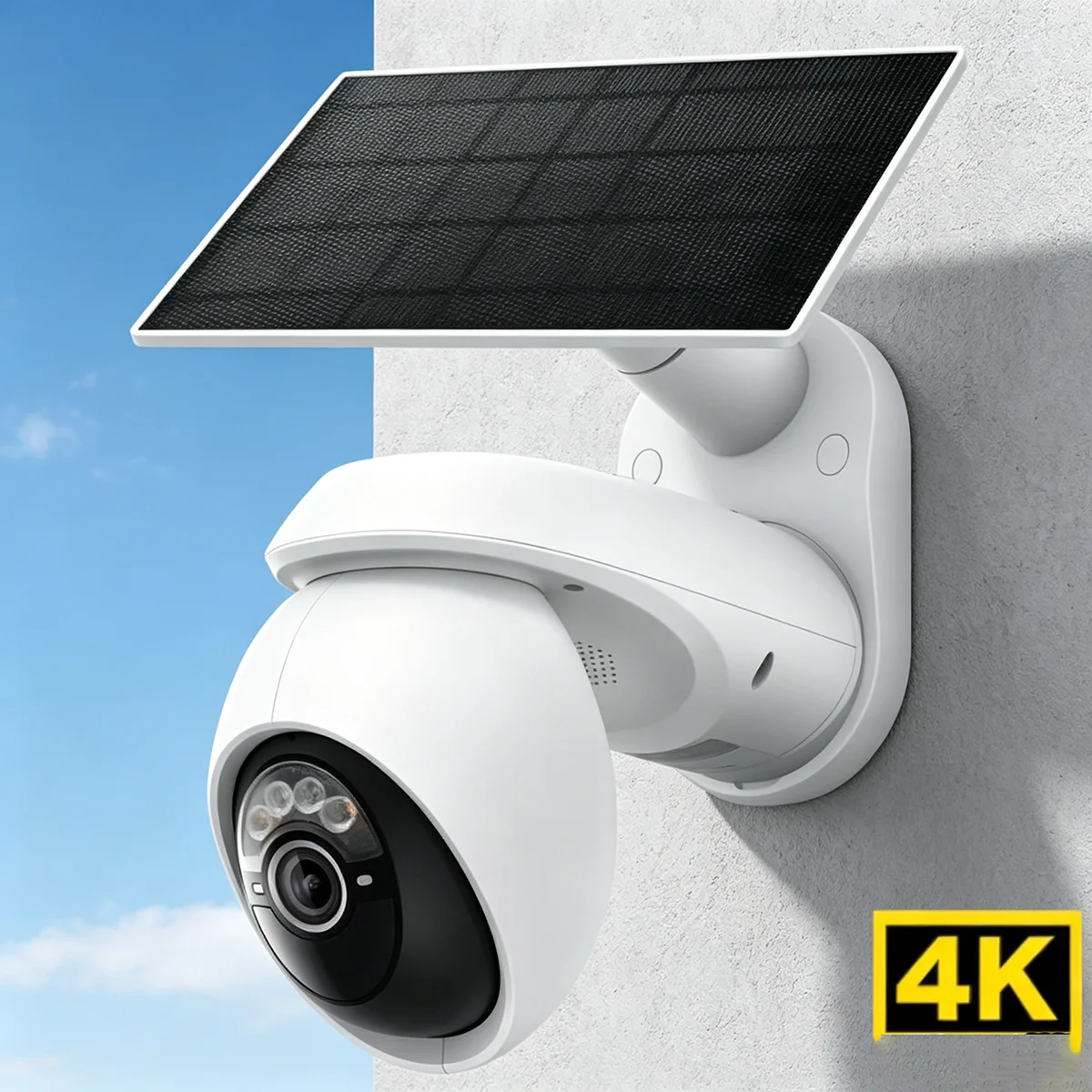 4K Outdoor Pan/Tilt Wireless Security POE/AHD IP Camera 360° Motion Track 24/7 Capture Person Vehicle Detection