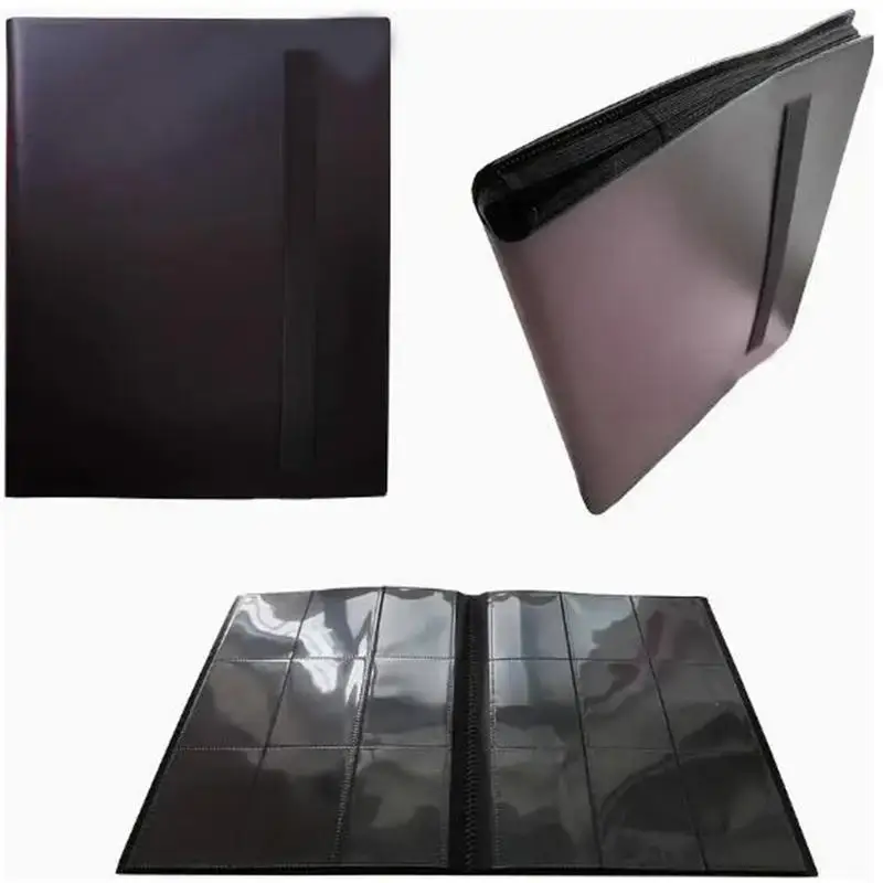 football card holder binder YDEPLVEO 900 Pocket with Sleeves, Multicolor, 9 Pocket with 50 Removable Sleeves Zipper Book Folder Collector Album 3 Ring Binder Organizer Storage Kids Gift : Everything Else and dust Additional pages can be easily added Completely enclosed case to ensure cards do not fall out Made in the USA 720 pockets football card binder