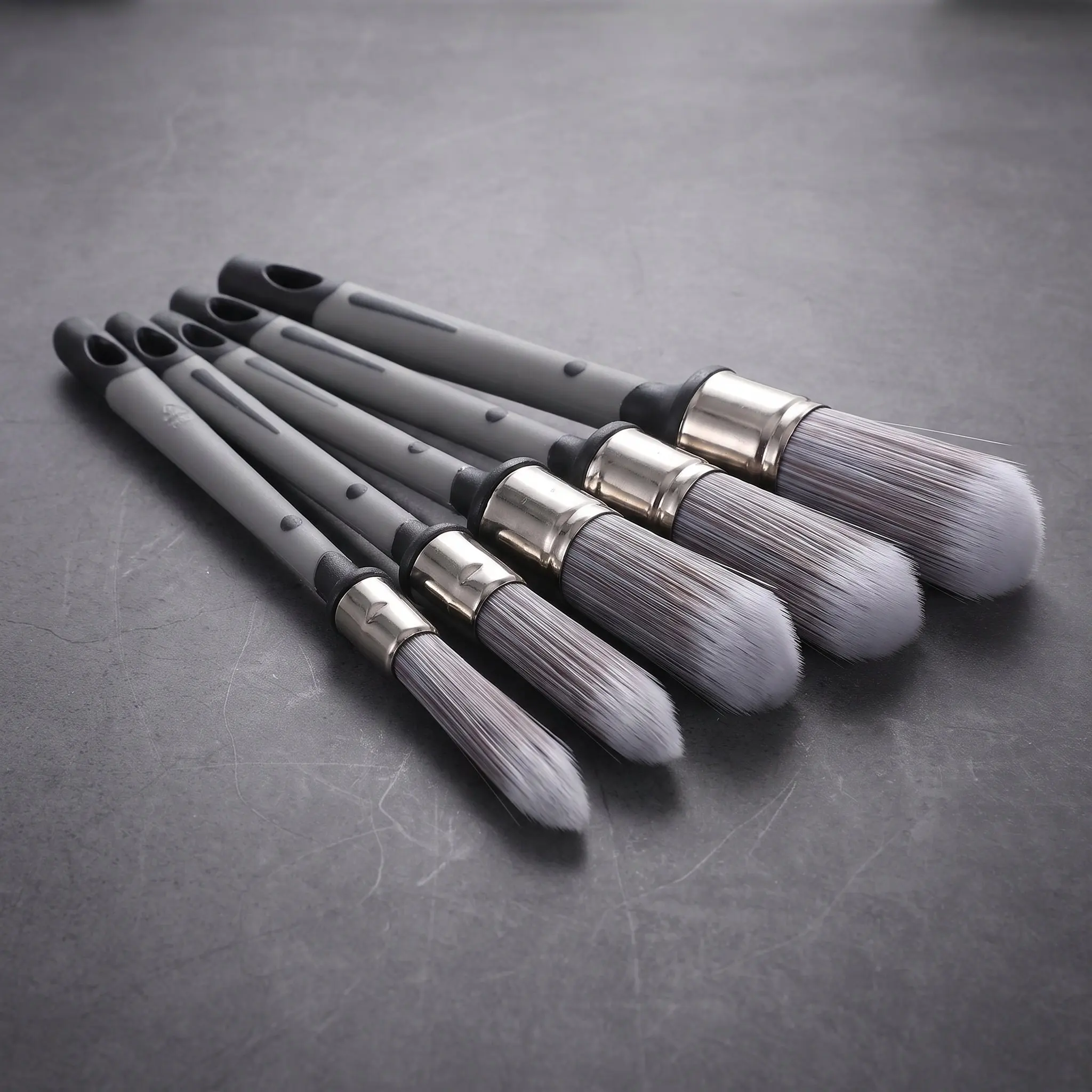 5pcs Paint Brush For Trim Detail Paint Brushes With Round Pointed Tips For Skirting Board Baseboards Wall Corners Furniture Edge