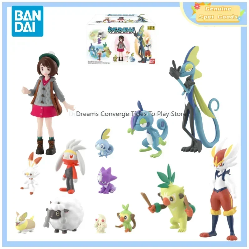 Genuino Bandai POKEMON Bilancia Mondo Galar Regione Yuuri Aceburn Anime Action Figures Shokugan Modello Figura Giocattoli Regalo per I Bambini