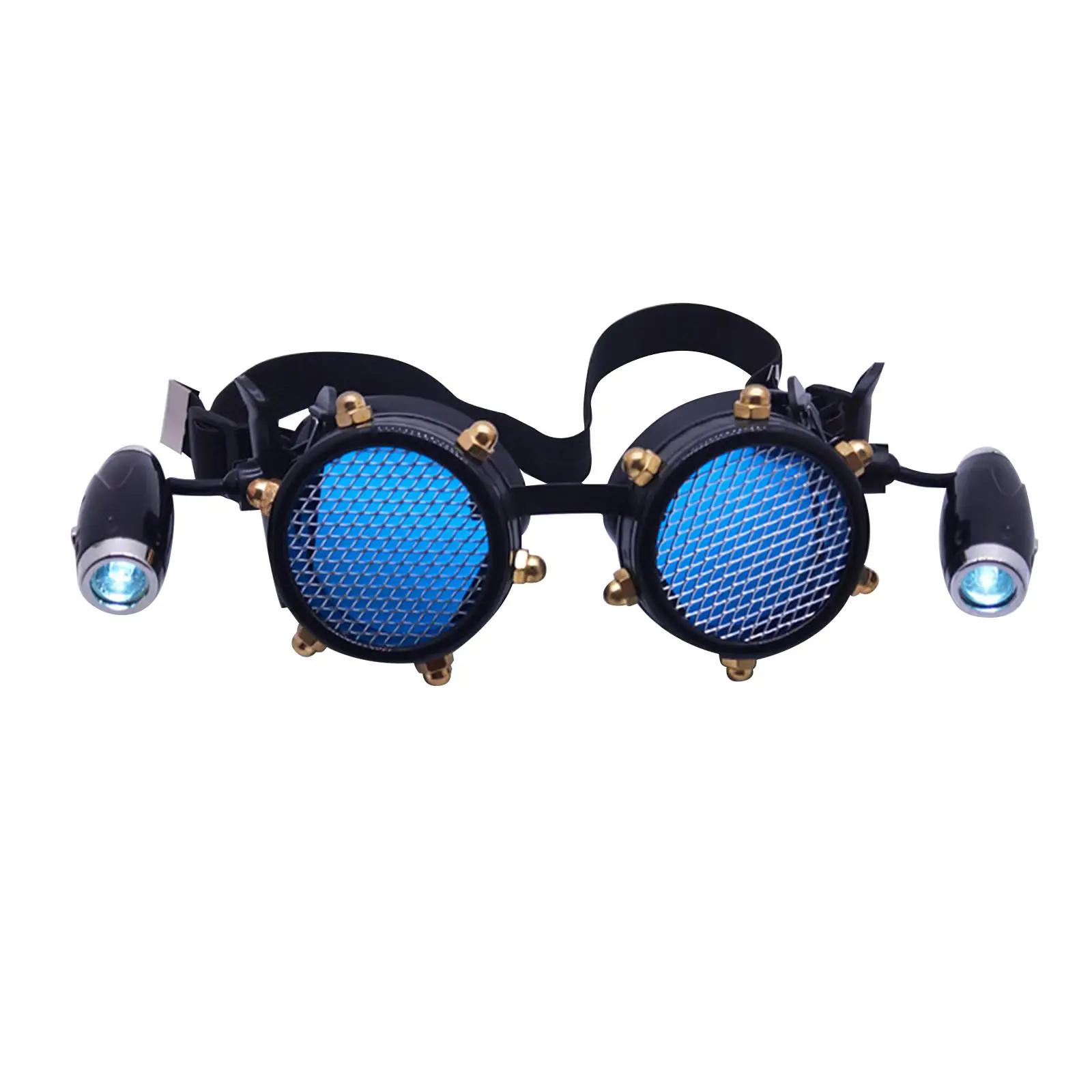 Fancy Steampunk Style Glasses Party Costume Retro Style Breathable Photo Props