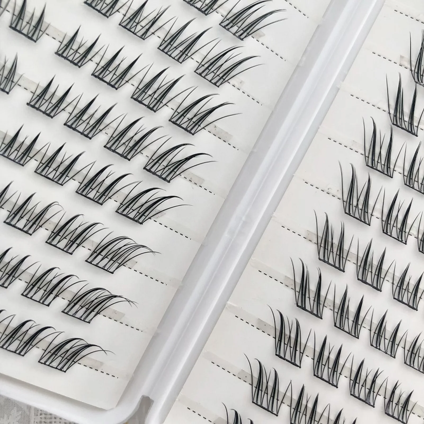 6/10/20 Rijen Vossen Valse Wimpers Lijmvrije Natuurlijke Volumineuze Vezel Wimperverlenging Voor Dagelijks Cosplay Perfecte Oogmake-up