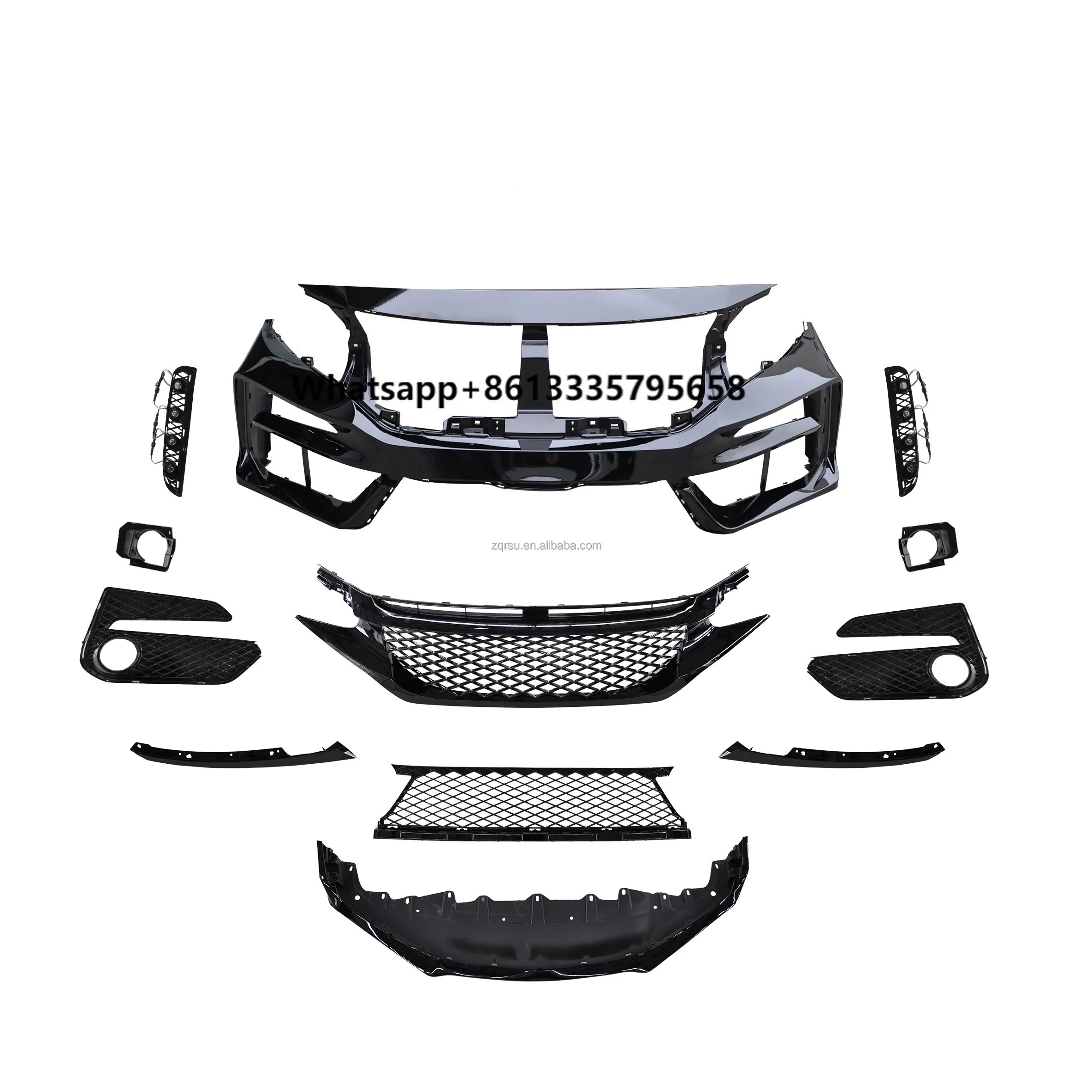 

Car Modified Accessories Auto Body Parts Front Bumper Assy for HON DA CIVIC Facelift CIVIC TYPE-R 16-20