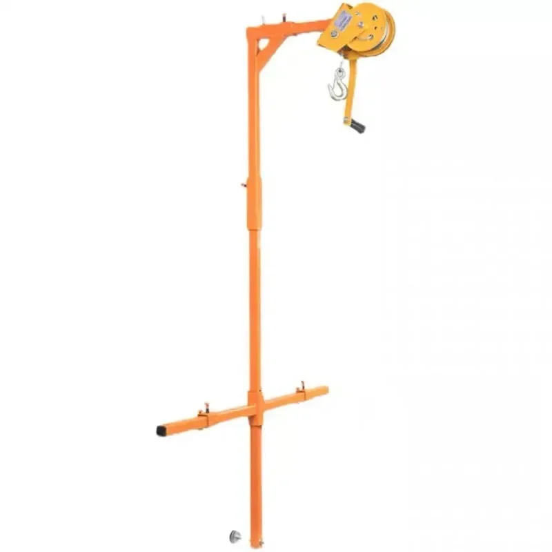 NEW 1200 Lb Manual Stainless Steel, Outside Installation Lifting Crane, Folding, Self-locking Manual Assembly Air Conditioner