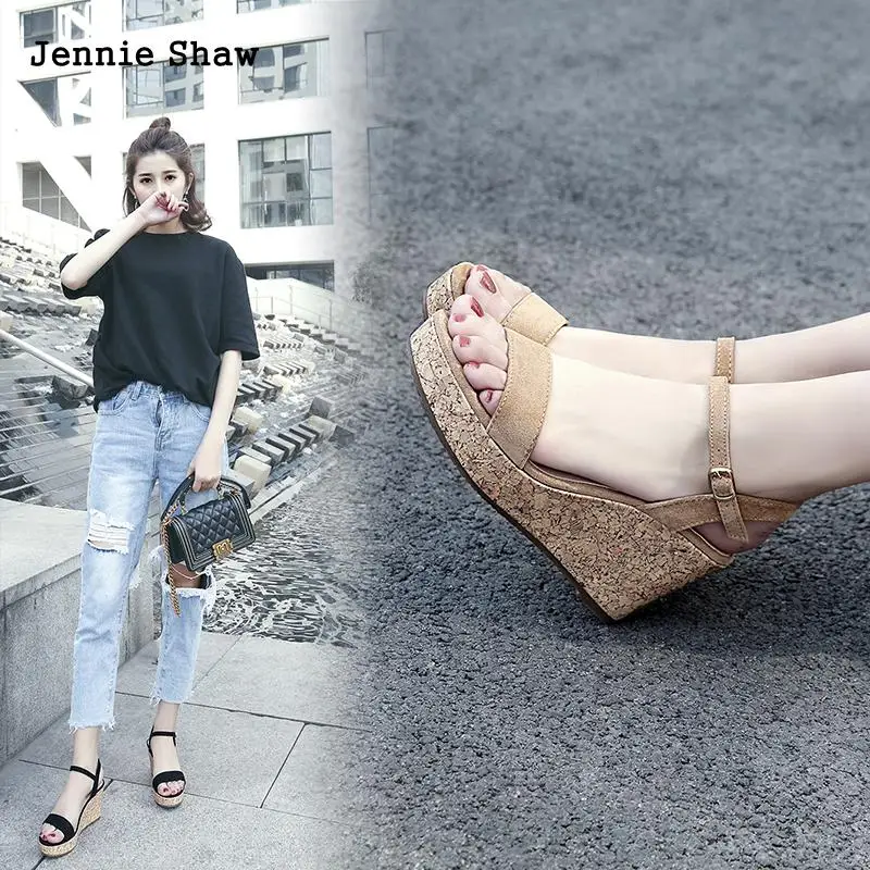 Female Summer High Heel Roman Women\'s Shoe Wedges Platform Sandals Lady Shoes Women