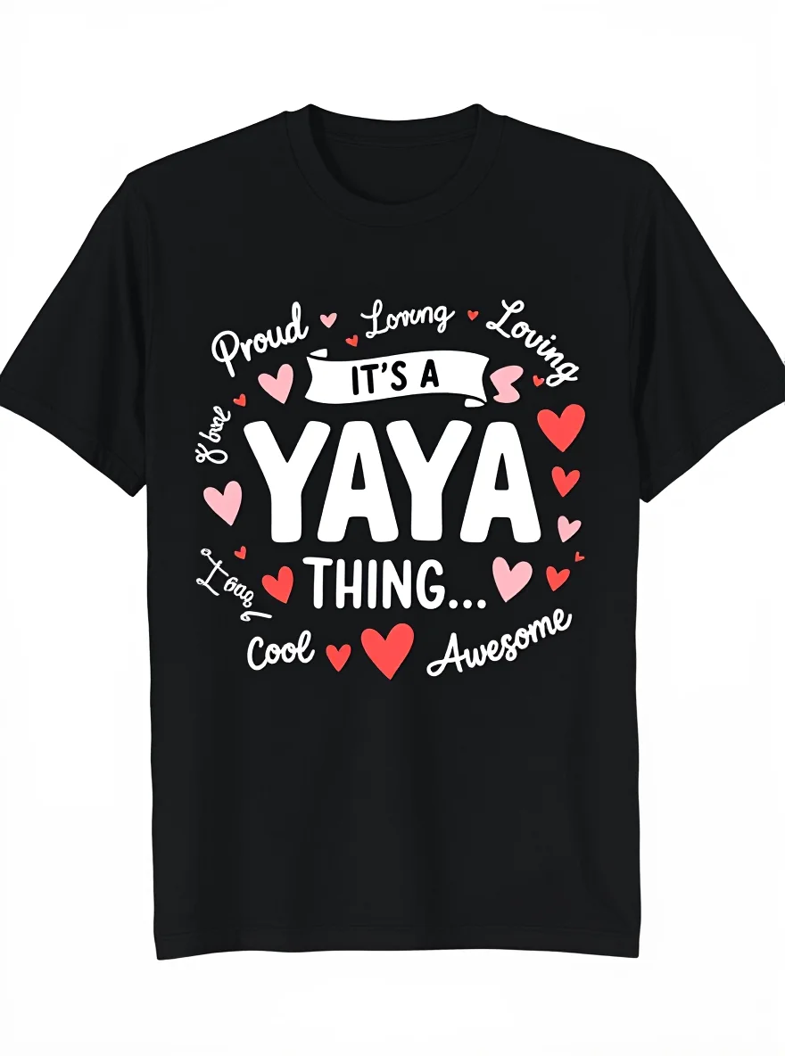 

Футболка Yaya Grandma — повседневная футболка из 100% хлопка «It's A Yaya Thing» на День матери
