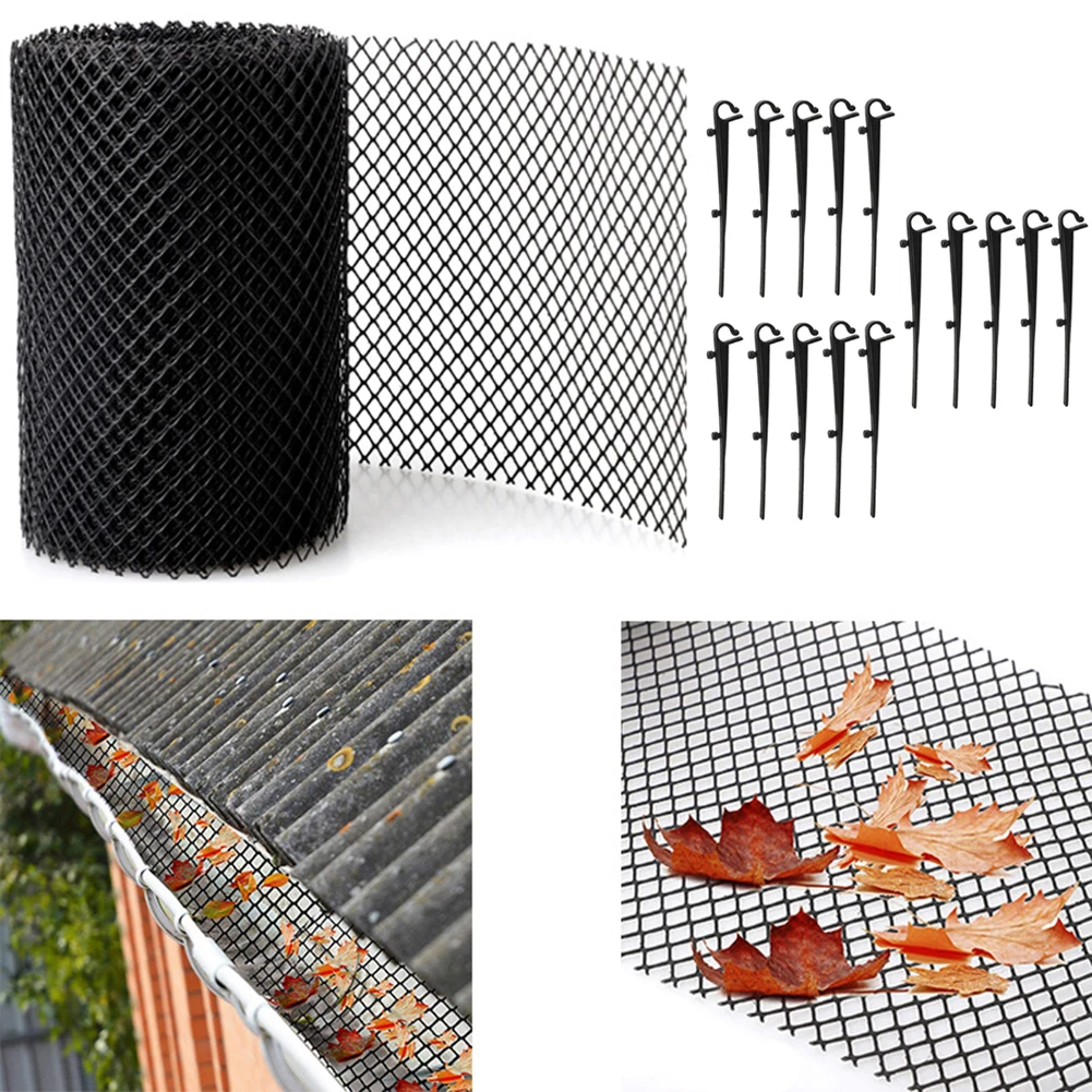 1pc Gutter Guard Mesh Roll Sink Strainer Shield PP Leaf Branch Filter Debris Protection Netting Garden Accessories