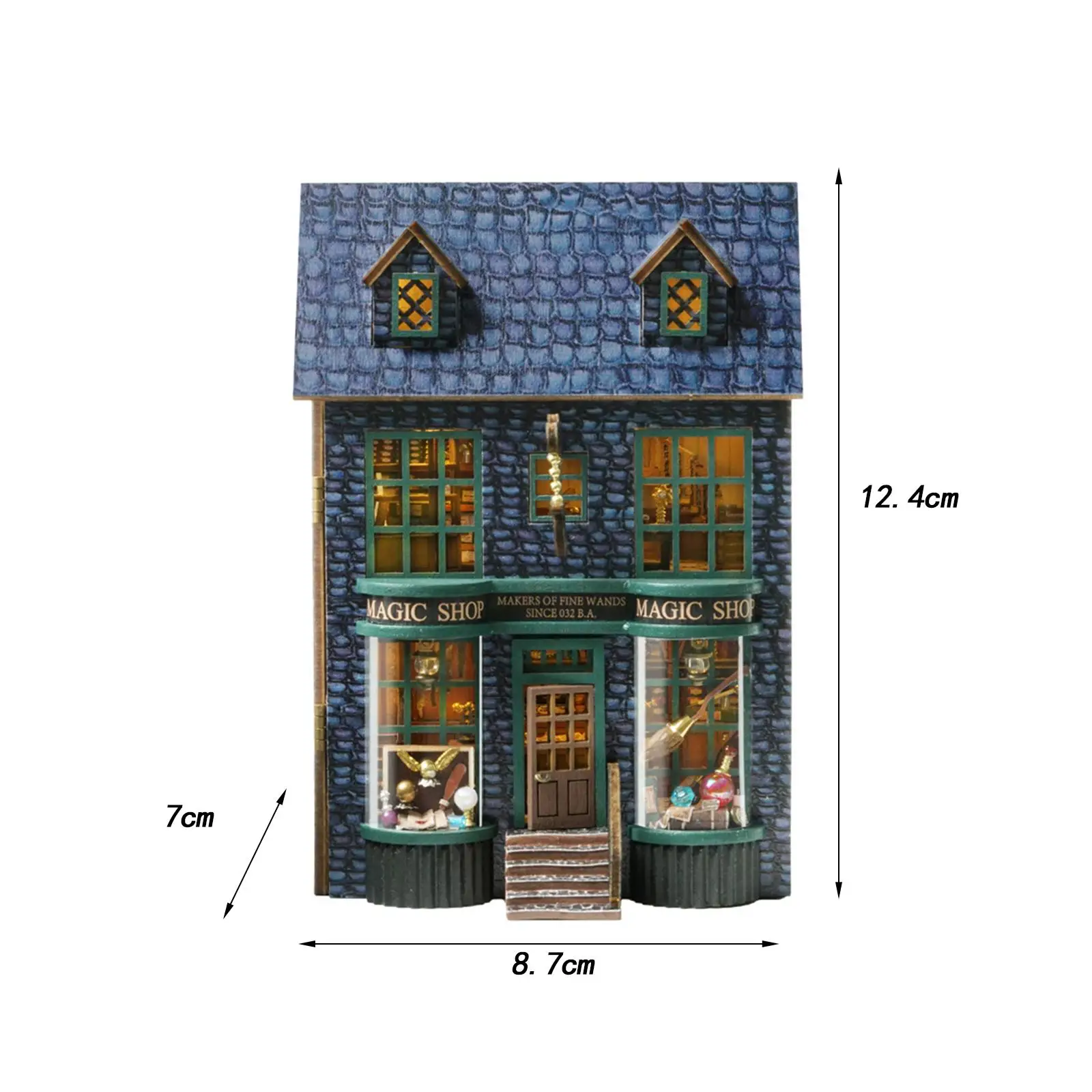 

DIY Wooden Miniature Dollhouse Kits with LED 1:24 Educational Toy for Kids Adults Children Teens Boy Girls Valentine's Gift