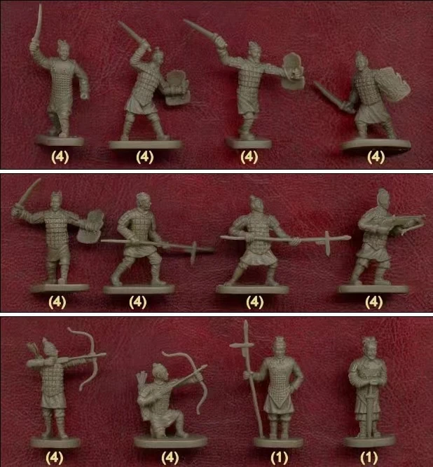 Miniature model 1/72 Qin dynasty Soldiers in Ancient China during the Warring States Period   set