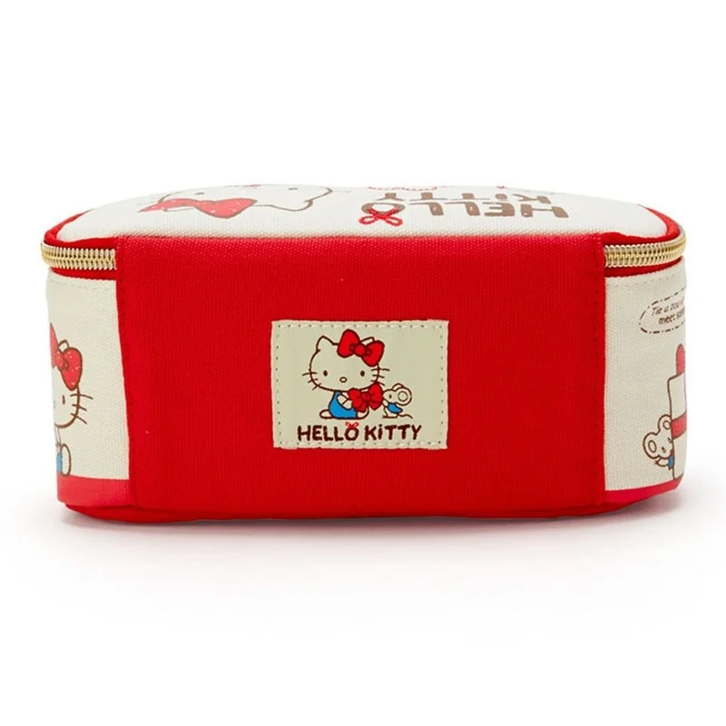 Vendita calda Hello Kitty Cartoon Cosmetic Bag Kawaii Melody Travel Canvas Storage Wash Bag Makeup Case Cosmetic Box Organizer Sanrio