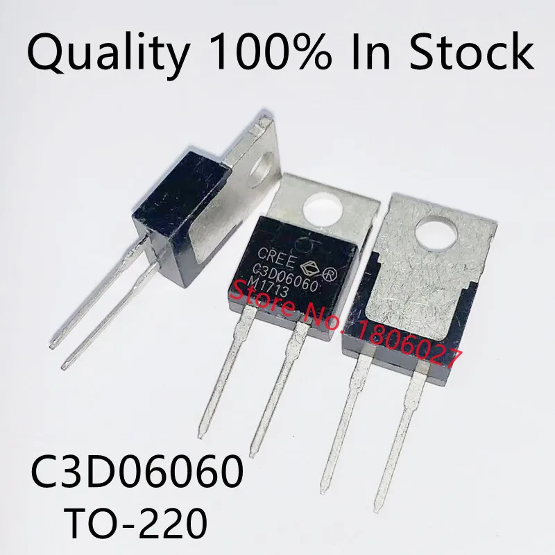 10PCS/LOT   C3D06060  TO-220F-2   06060  TO-220-2 6A  600V   Schottky diode