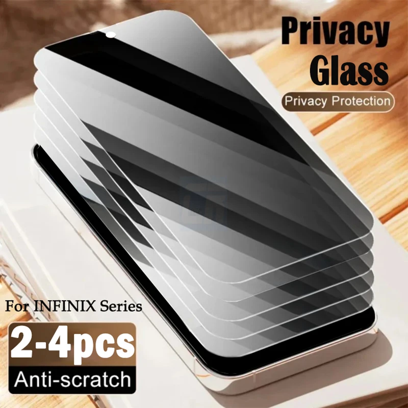 2-4pcs Anti-spy Privacy Tempered Glass For Infinix Note 40 30 VIP 30i 40X Screen Protector for Infinix Hot 50 Pro 50i 40i Film