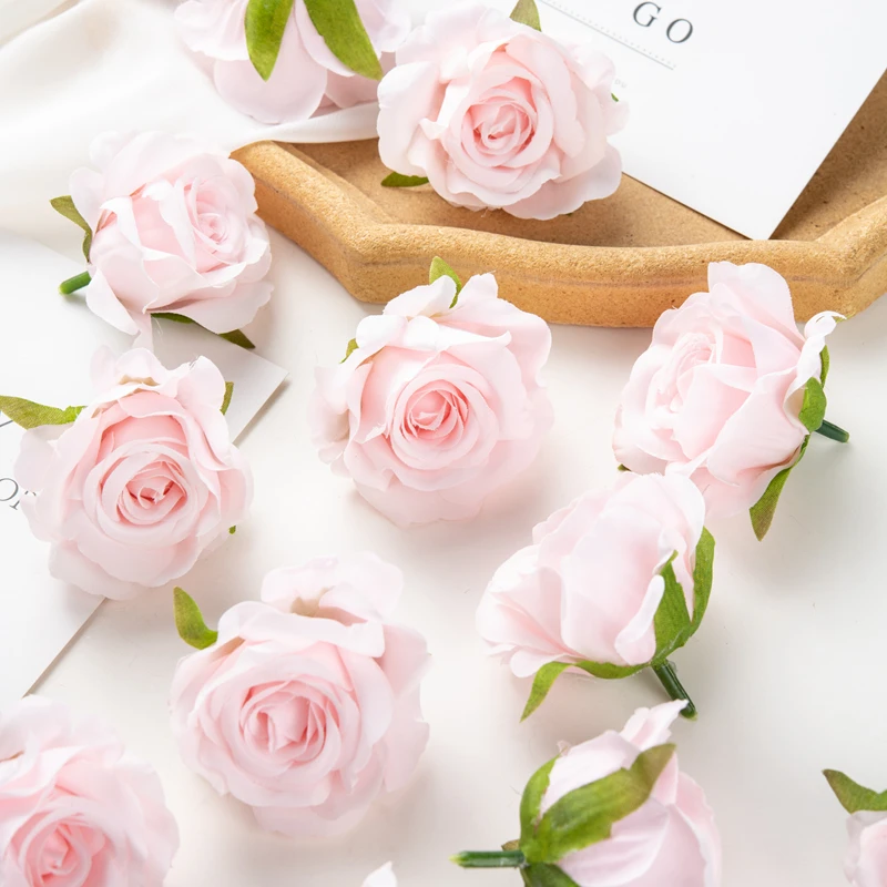100 stücke Seide Künstliche Blume Rose Hochzeit brautstrauß Outdoor Garten Home Festival Party Decor Weihnachten Handgelenk Diy geschenk Box – Detail 6