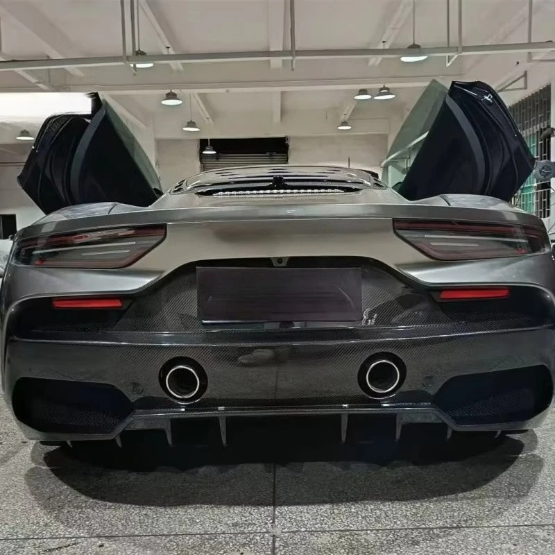 

Used for Maserati MC20 Modification OEM Style Dry Carbon Fiber Rear Diffuser Small Surround Kit, Newly Developed Rear Lip
