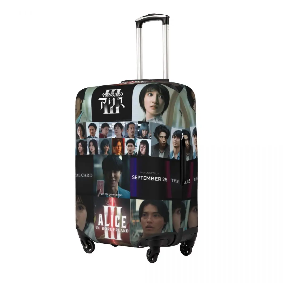 Alices In Borderland Suitcase Cover Travel Protection Vacation Practical Luggage Case