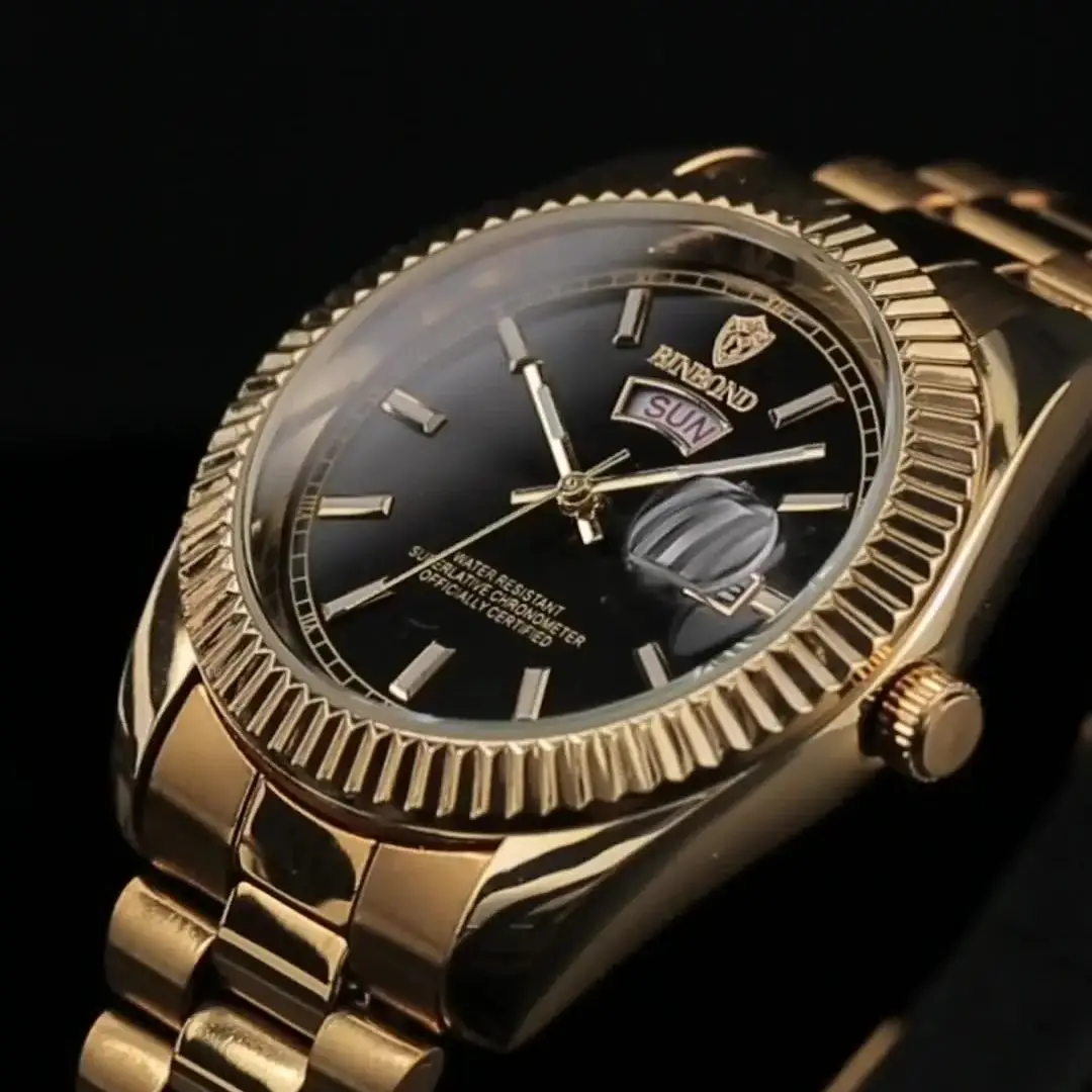 Watch For Men's Steel Strip Waterproof Casual Classic Calendar Night Light Quartz Watch Business Men's Watch Clock