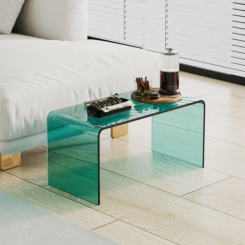 Light Luxury Acrylic Side Stand Minimalist Sofa End Unit Nordic Window Coffee Tables Transparent