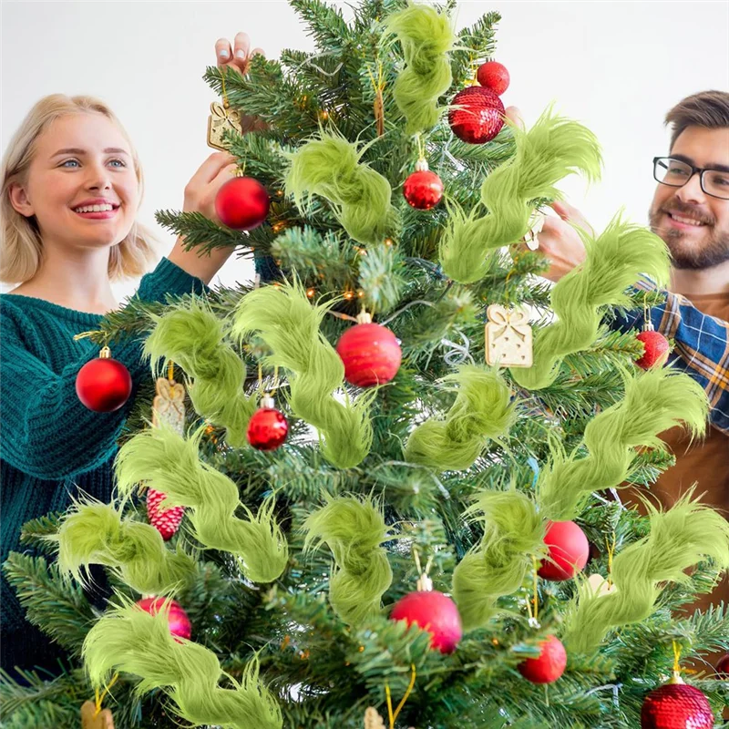 AT29-20 قطعة شجرة عيد الميلاد فروي خضراء يختار توبر شجرة عيد الميلاد يختار لإكليل الشجرة الحرف زهرية حشو المنزل (كلاسيكي)
