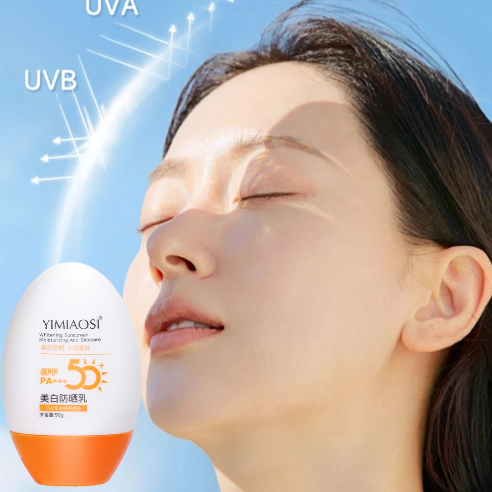 50g Sonnenschutz wasserdicht langlebige Gesichts körper Hauts chutz spf 50 Sonnencreme nicht klebrig erfrischende Öl kontrolle Sonnenschutz