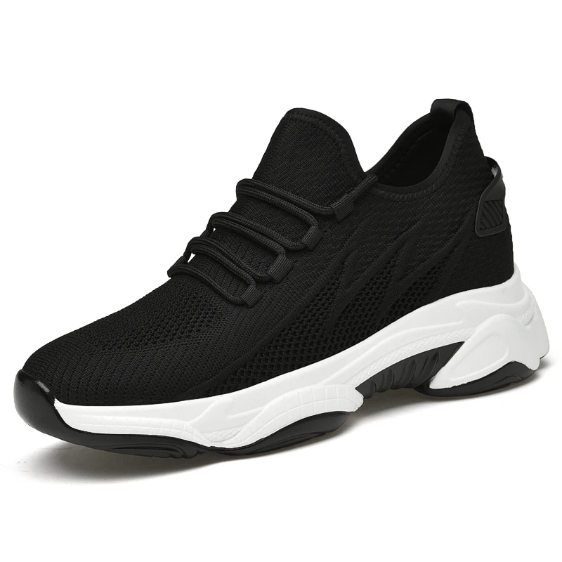 Heightening Shoes for Men Insole 6cm Heels Designer Comfortable High Quality Genuine Leather Casual Shoes Men ElevatorSneakers