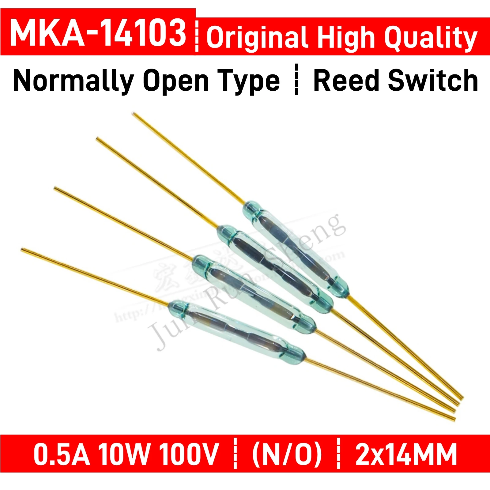 1/10/50PCS Original MKA14103 Reed Switch MKA-14103 Normally Open N/O 2*14MM 0.5A 100V Magnetic Contact Switch Induction Sensor