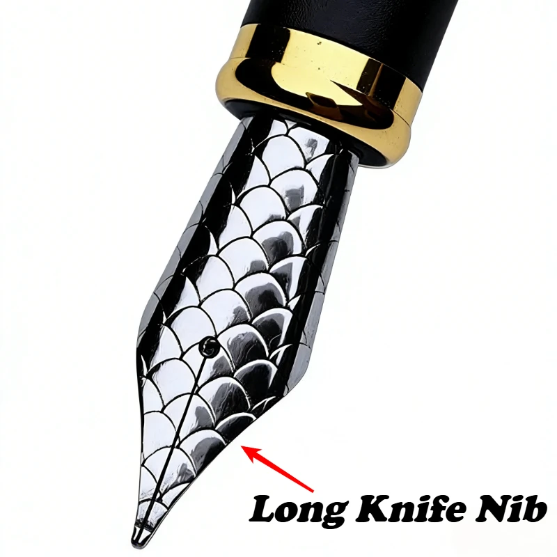Jinhao Long Knife Nib Fountain Pens 0.5F/1.2 Bent Curved Nib Business Office Practice Collection Nib Writing Smooth Stationery