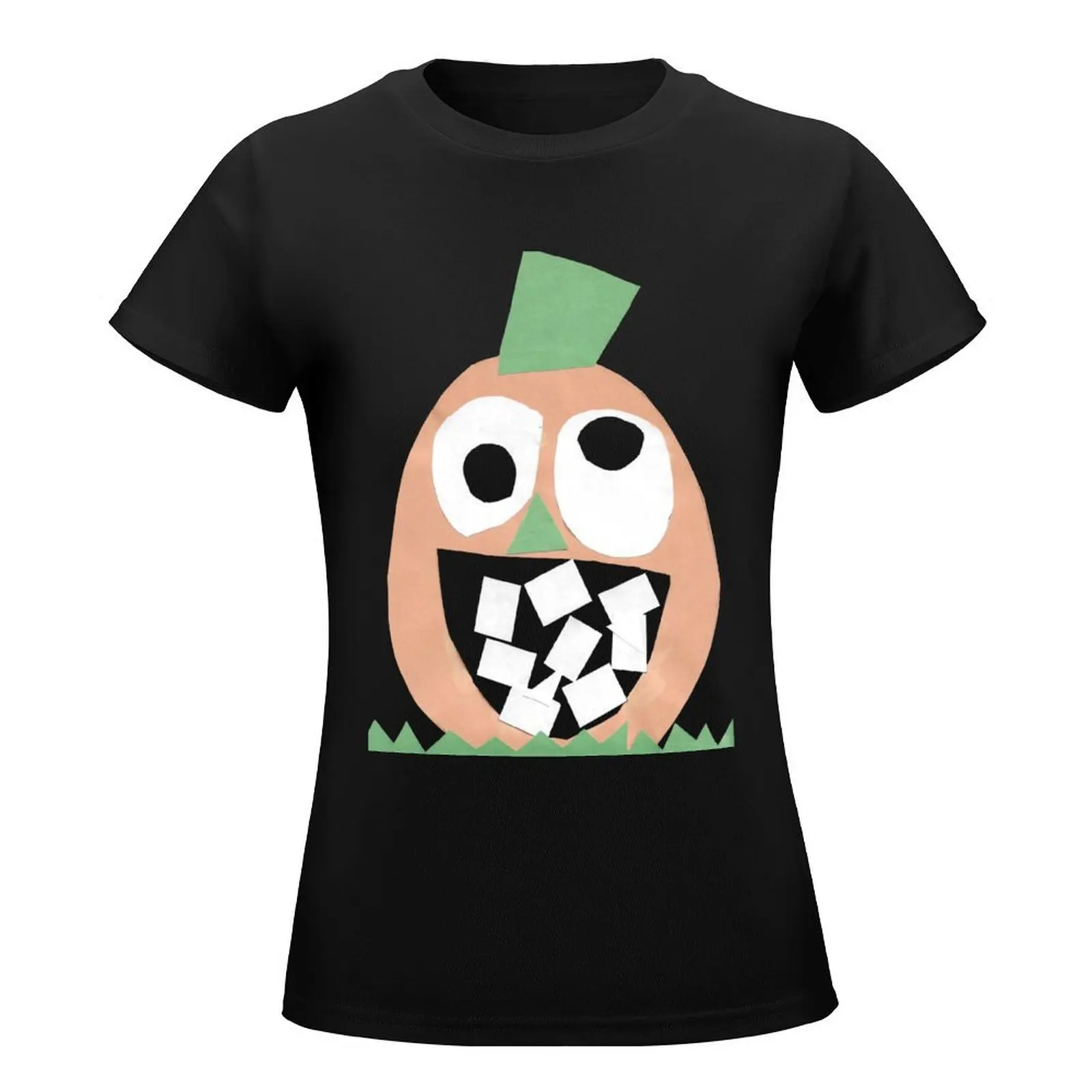 Kid Craft Pumpkin T-Shirt summer tops anime clothes heavyweights t shirts for Women graphic