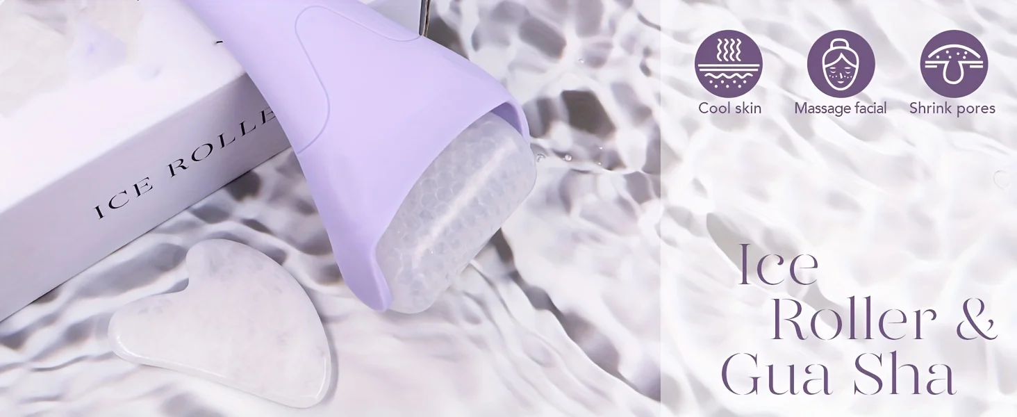 Großer Eiseroller/Massagegerät, Gesichtskühlung, Schönheitswerkzeug, Eiserolle für Gesicht und Augen, Athome Spa, Hautpflegeroutine, Handmassagegerät – Detail 7