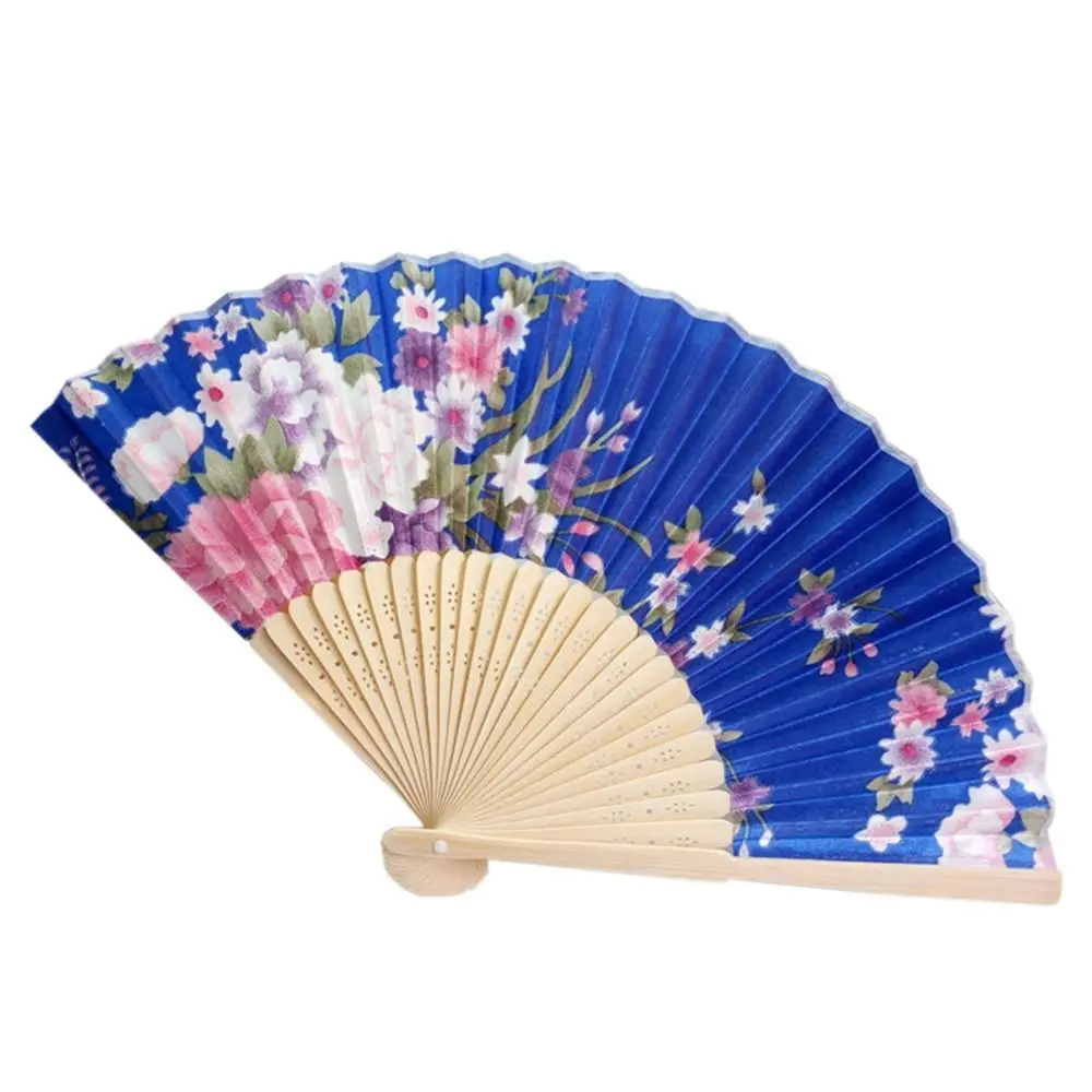 

Japanese Style Chinese Hand Held Photography Prop Home Decoration Colorful Wedding Gifts Ornament Folding Fan Fan