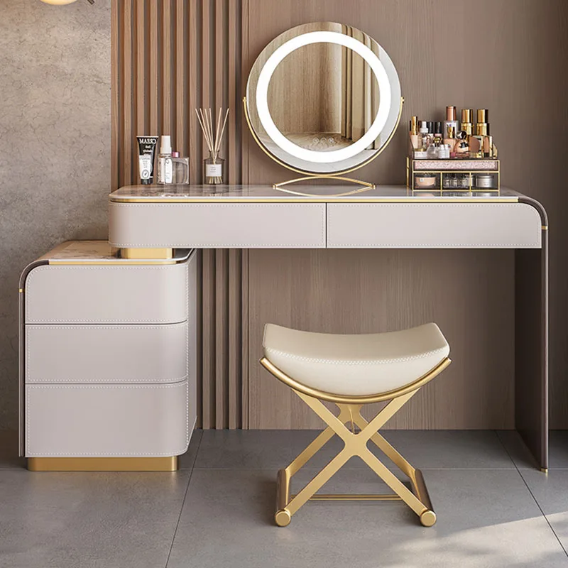 

Organizer Vanity Dressing Table Nordic Drawer Luxury Stool Dressing Table Woman Jewelry Tocador De Maquillaje Home Furniture