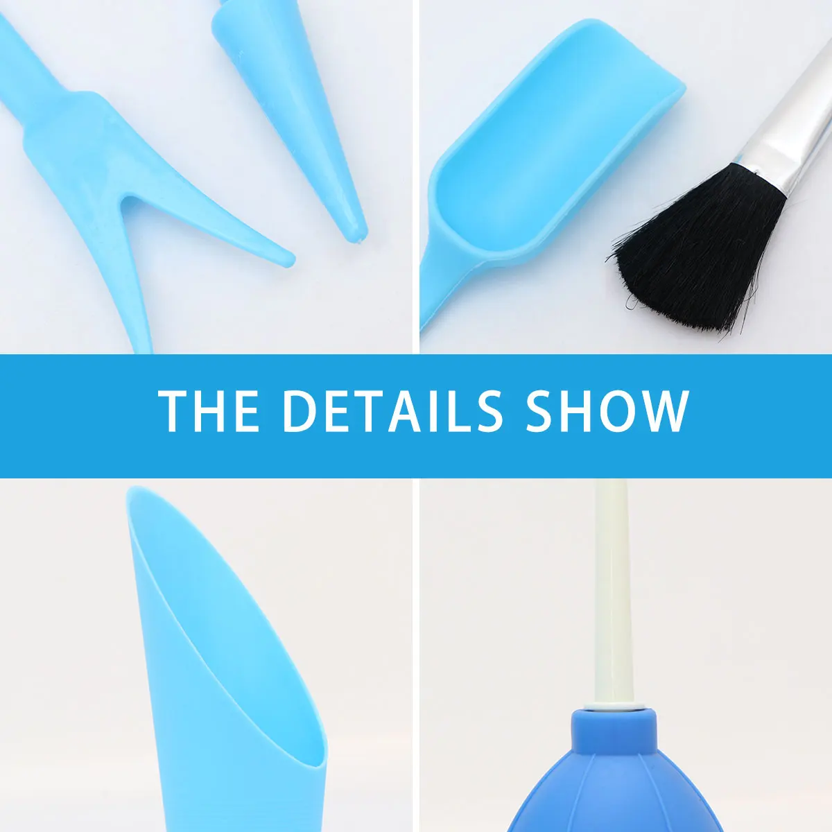 

6pcs Succulents Planting Tool Set Novice Gardening Tools Creative Pot Mini Shovel Brush Bonsai Kit Compact Durable For Seedlings