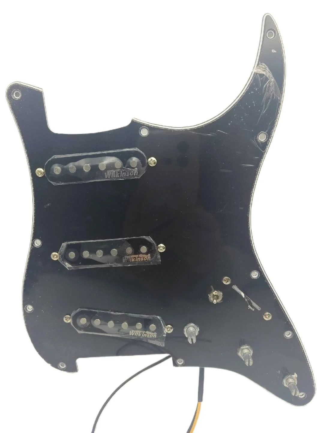 

Wilkinson Alnico V SSS 7-полосный тип полностью загруженный для электрической черной гитарной накладки реальное изображение