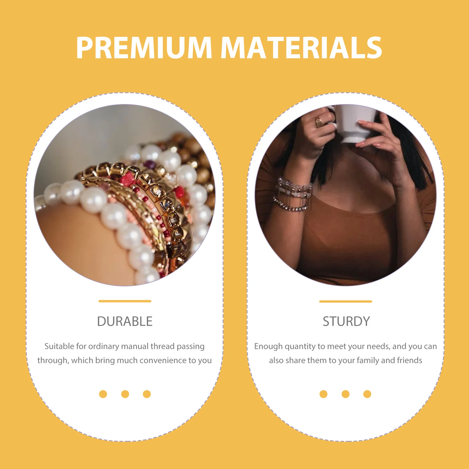 

Decorative Bracelet Kit Delicate Clay Beads Multi-Functional Supply Handcrafted Jewelry Making Accessories