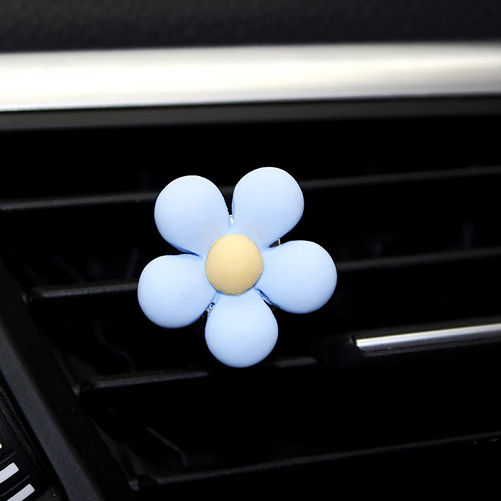 

6Pcs Car Air Outlet Clips Simulated Flower Design Auto Vent Clamps Charming Vehicle Outlet Decor for Driving Comfort and Style
