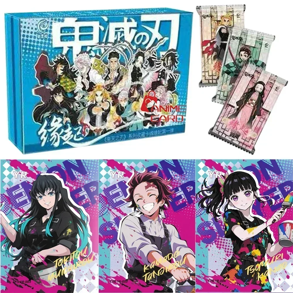 Demon Slayer Card Limited Fluorescerende Flash Cards Tanjirou Nezuko Kanroji Mitsuri Unrivaled in Splendor Anime Collection Cards