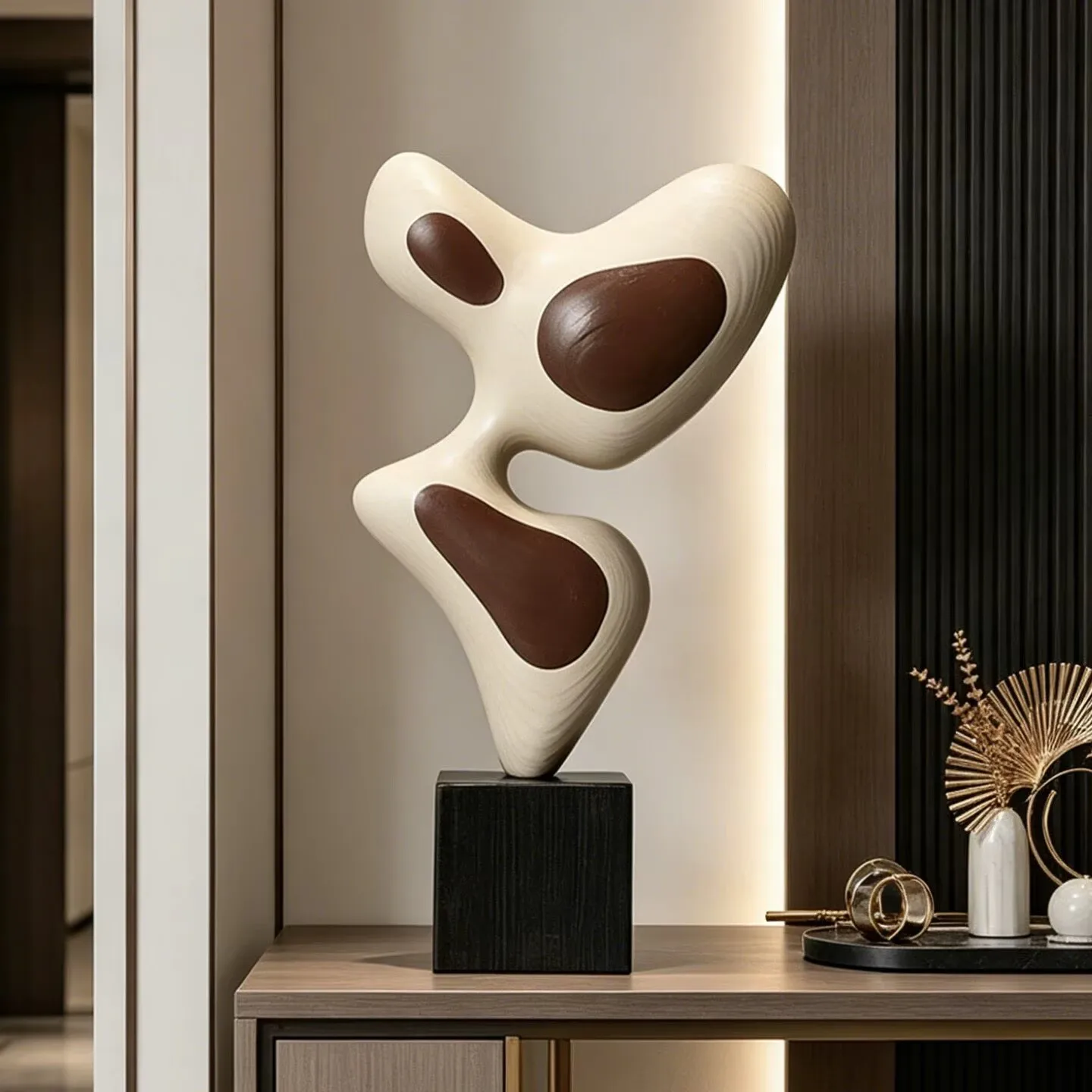 Room decor accessories sculptures minimalist modern abstract art sculptures ornaments foyer niches living room soft decorations