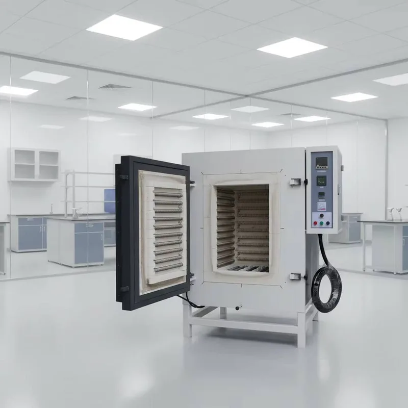 1200C Laboratory Muffle Material Testing Industrial Automatic Programmable Ceramic Furnace For Heat Treatment