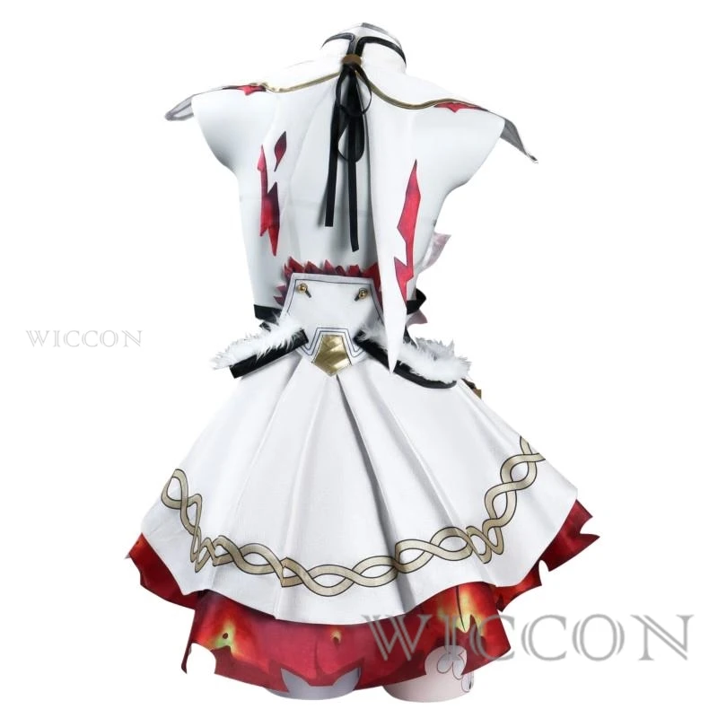 Game Wuthering Waves Kostuum Chun Cosplay Kostuum Zoete Uniform Jurk Volledige Set met Prop Halloween Rollenspel Kleding XXXL