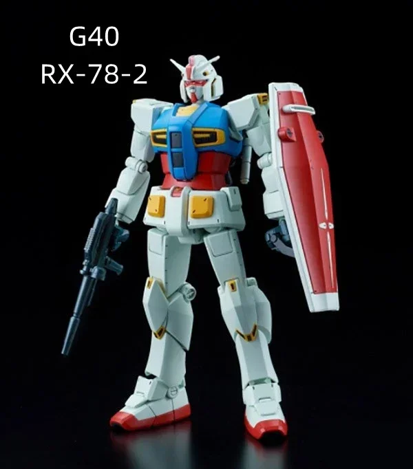 Mobile Suit HG 1/144 GaoGao G40 RX-78-2 Assemble Japanese Animation Model Kids Action Figure Toys Amuro Ray Transparent color