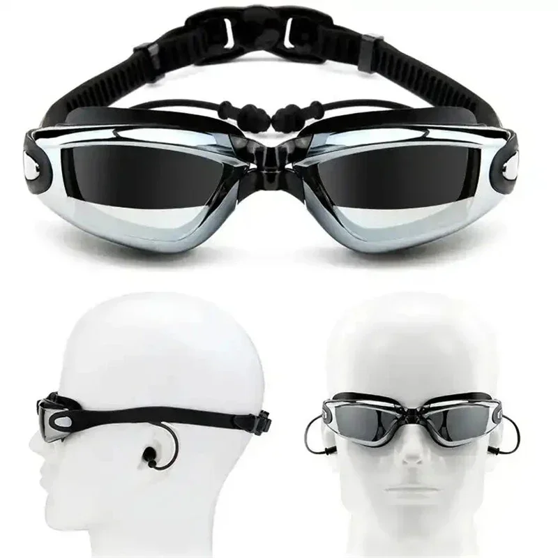 

Professional Swimming Goggles Men Women Waterproof Anti-Fog UV Protection Pool Swim Glasses for Adults Water Eyewear Adjustable