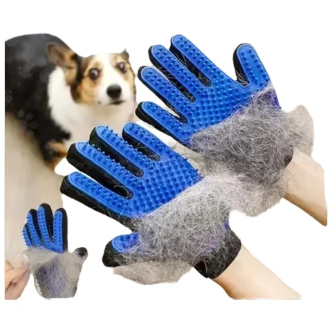 애완 동물 머리 장갑 빗 애완 동물 강아지 고양이 손질 청소 장갑 Deshedding 헤어 리무버 마사지 브러시 동물 용품 고양이 액세서리